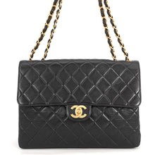 Load image into Gallery viewer, CHANEL Matelasse Chain Shoulder Bag Black Lambskin Size 30
