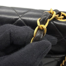 Load image into Gallery viewer, CHANEL Matelasse Chain Shoulder Bag Black Lambskin Size 30
