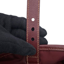 Load image into Gallery viewer, PRADA Triangle Logo Backpack BordeauxBZ0030_2AIG_F0403 Nylon Saffiano LeatherLeather
