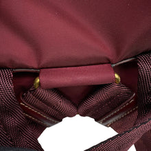 Load image into Gallery viewer, PRADA Triangle Logo Backpack BordeauxBZ0030_2AIG_F0403 Nylon Saffiano LeatherLeather
