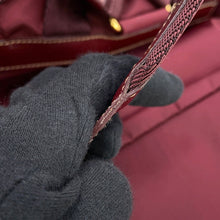 Load image into Gallery viewer, PRADA Triangle Logo Backpack BordeauxBZ0030_2AIG_F0403 Nylon Saffiano LeatherLeather
