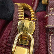 Load image into Gallery viewer, PRADA Triangle Logo Backpack BordeauxBZ0030_2AIG_F0403 Nylon Saffiano LeatherLeather
