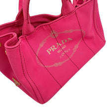 将图像加载到图库查看器中，PRADA Canapa 2way Tote Bag Pink1BG642 Canvas Size Medium
