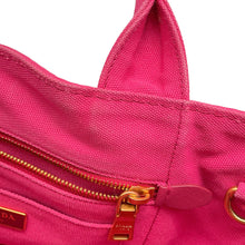 将图像加载到图库查看器中，PRADA Canapa 2way Tote Bag Pink1BG642 Canvas Size Medium
