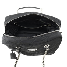 将图像加载到图库查看器中，PRADA Quilted ChainTote Bag Black1BB903 Nylon
