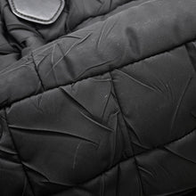 将图像加载到图库查看器中，PRADA Logo Handbag Black Nylon
