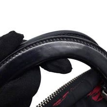 将图像加载到图库查看器中，PRADA Flower motif 2-way tote bag Black/Red Nylon Leather
