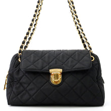 将图像加载到图库查看器中，PRADA Quilted Chain Tote Bag BlackBR4965 Nylon
