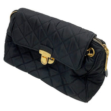 将图像加载到图库查看器中，PRADA Quilted Chain Tote Bag BlackBR4965 Nylon
