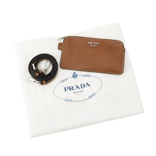 将图像加载到图库查看器中，PRADA Tambour Bucket Shoulder Bag Brown1BE050 Calf Leather
