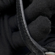 将图像加载到图库查看器中，PRADA Logo Tote Bag Black Nylon Leather
