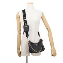 Load image into Gallery viewer, PRADA Re-Edition 2005 2way Shoulder Bag Black1BH204_NZV_F0632_V_V2P Saffiano LeatherLeather
