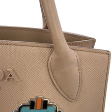Load image into Gallery viewer, PRADA Robot 2-way Tote Bag Jasmin Flower1BA156 Saffiano LeatherLeather
