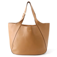 将图像加载到图库查看器中，PRADA Logo Tote Bag Brown2VG123 Leather
