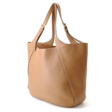 将图像加载到图库查看器中，PRADA Logo Tote Bag Brown2VG123 Leather
