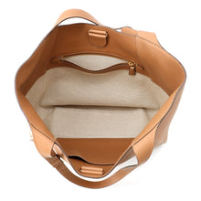 将图像加载到图库查看器中，PRADA Logo Tote Bag Brown2VG123 Leather
