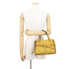Load image into Gallery viewer, LOEWE Gate Top Handle 2-Way Tote Bag Yellow321.12.Z99 Leather Size Mini
