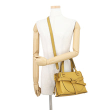 Load image into Gallery viewer, LOEWE Gate Top Handle 2-Way Tote Bag Yellow321.12.Z99 Leather Size Mini
