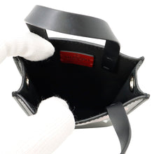 Load image into Gallery viewer, Valentino Garavani Heart Logo 2-Way Phone Case Black Leather
