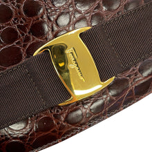 Load image into Gallery viewer, Ferragamo Vala Backpack Brown215676 Leather
