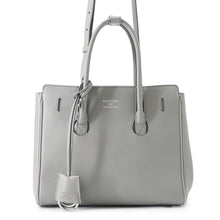 将图像加载到图库查看器中，BALENCIAGA Hampton 2-way Tote Bag Gray813362 Leather Size Mini
