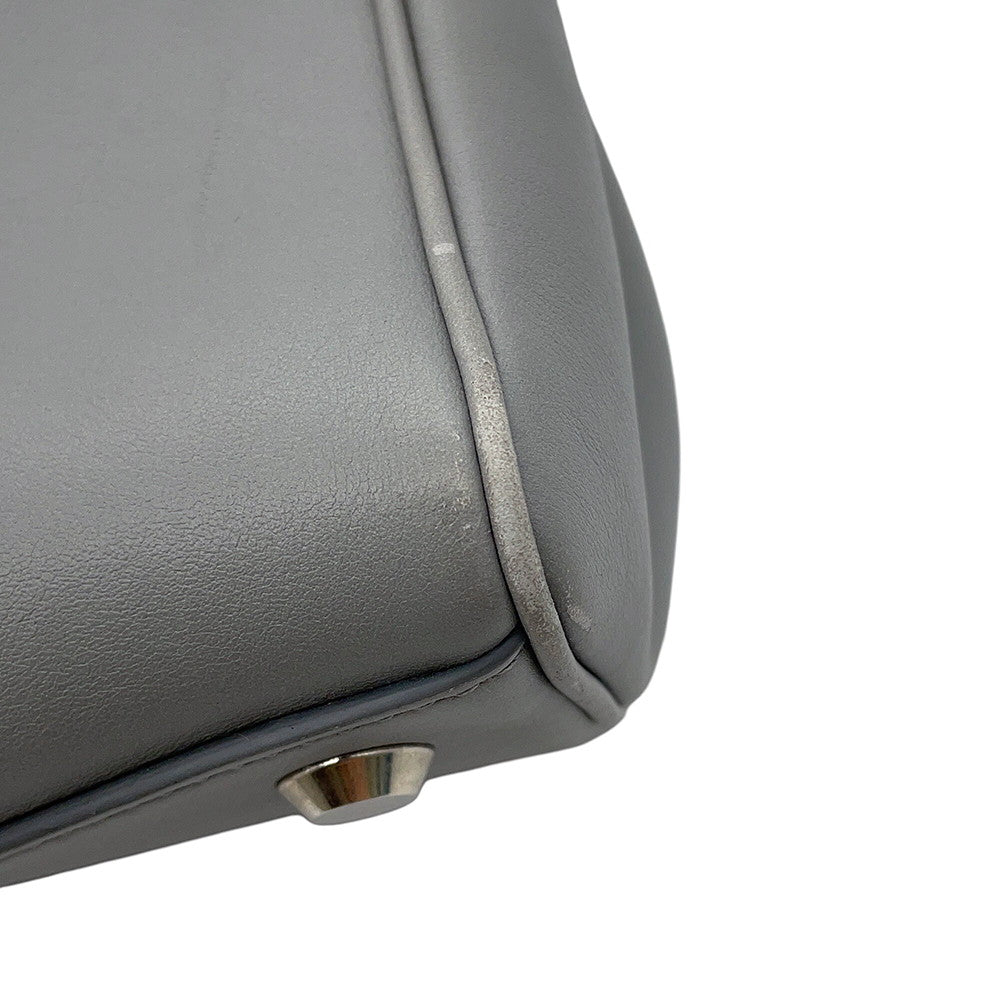 BALENCIAGA Hampton 2-way Tote Bag Gray813362 Leather Size Mini