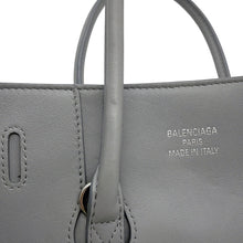 将图像加载到图库查看器中，BALENCIAGA Hampton 2-way Tote Bag Gray813362 Leather Size Mini
