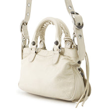 将图像加载到图库查看器中，BALENCIAGA Neo Kagol 2-way Bag White751523 Arena Lambskin Size S
