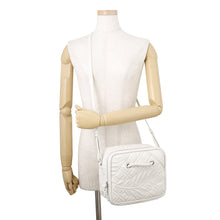 将图像加载到图库查看器中，BALENCIAGA Blanket Square White466541 Leather Size S
