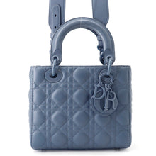 Load image into Gallery viewer, Dior Lady Dior Ultra Matte Cannage 2-way Bag Denim BlueM0538ILOI_M94B Leather Size Small
