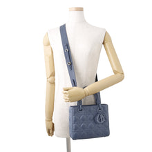 Load image into Gallery viewer, Dior Lady Dior Ultra Matte Cannage 2-way Bag Denim BlueM0538ILOI_M94B Leather Size Small
