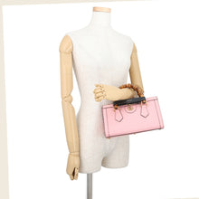 将图像加载到图库查看器中，GUCCI Diana 2way Tote Bag Pink735153 Leather Size Small
