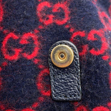 Load image into Gallery viewer, GUCCI GG Wool Backpack Navy/Red598184 GG wool
