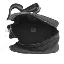 将图像加载到图库查看器中，GUCCI GG Crossbody Bag Black449182 GGNylon
