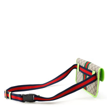 将图像加载到图库查看器中，GUCCI Offdia Crossbody Bag Light Green/Red/Green752597 PVC Leather
