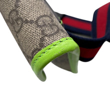 将图像加载到图库查看器中，GUCCI Offdia Crossbody Bag Light Green/Red/Green752597 PVC Leather
