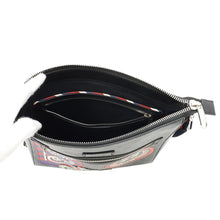 将图像加载到图库查看器中，GUCCI GG Supreme Shoulder Bag Black/Blue/Red474137 PVC Leather
