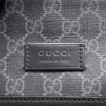 将图像加载到图库查看器中，GUCCI GG Supreme Shoulder Bag Black/Blue/Red474137 PVC Leather
