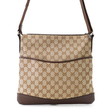 将图像加载到图库查看器中，GUCCI GG Canvas Shoulder Bag Brown145857 Canvas Leather
