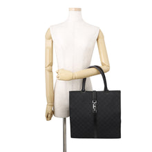 将图像加载到图库查看器中，GUCCI GG Canvas Jackie Tote Bag Black002・1064 Canvas Leather
