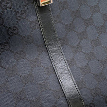 将图像加载到图库查看器中，GUCCI GG Canvas Jackie Tote Bag Black002・1064 Canvas Leather
