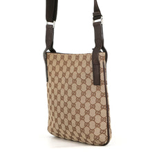 将图像加载到图库查看器中，GUCCI GG Canvas Shoulder Bag Beige/Brown122793 GG Canvas Leather
