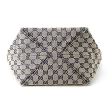 将图像加载到图库查看器中，GUCCI GG Canvas Tote Bag Navy/Beige788211 Canvas Leather
