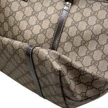 将图像加载到图库查看器中，GUCCI GG Supreme Tote Bag Beige/Brown197953 PVC Patent Leather
