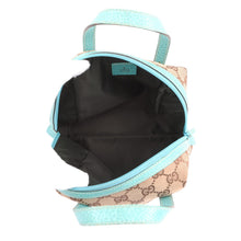 Load image into Gallery viewer, GUCCI GG Canvas Handbag Light Blue/Beige124542 GG Canvas Leather
