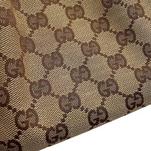 Load image into Gallery viewer, GUCCI GG Canvas Handbag Light Blue/Beige124542 GG Canvas Leather
