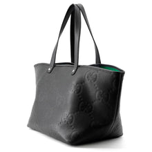 将图像加载到图库查看器中，GUCCI Jumbo GG Tote Bag Black818771 Leather Size Medium

