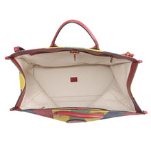 Load image into Gallery viewer, GUCCI Byadella 2-way Tote Bag Red/Multicolor630358 Leather Canvas
