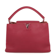 LOUIS VUITTON Capucines Bordeaux/Salmon Pink Parnassea Size MM