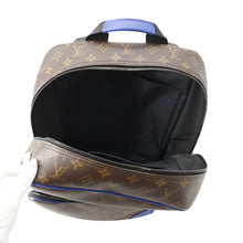 将图像加载到图库查看器中，LOUIS VUITTON Dean Backpack Noir/BlueM45867 Monogram Macassar Canvas
